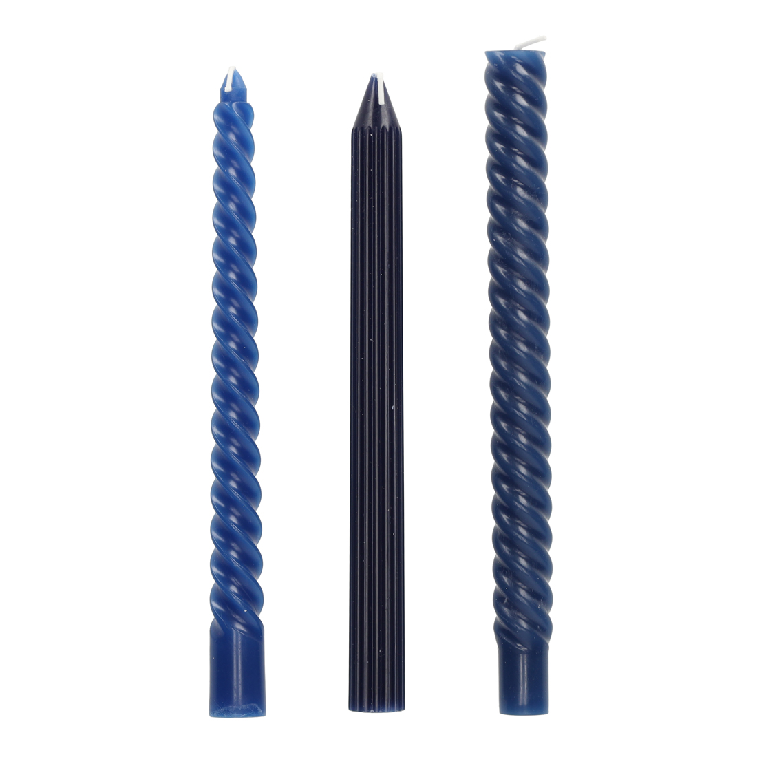 Dinerkaars Swirl 25 cm - Set van 3 stuks - Blauw -Jens Living