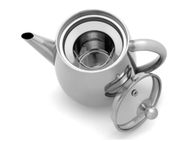 Dubbelwandige Theepot 'Duet Eva' - Shiny Finish 1,1 liter - Bredemeijer