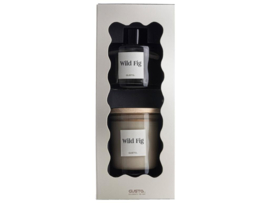 Giftset Kaars en diffuser geurstokjes - Wild Fig - Gusta