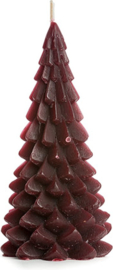 Kerstboomkaars 10 x 20 cm - Aubergine - Rustik Lys
