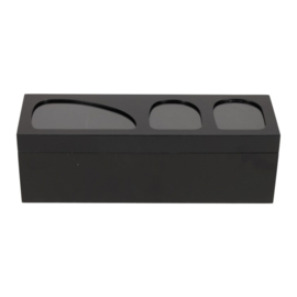 Theedoos Senna 4-vaks - Zwart - Jens Living