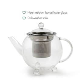 Theepot 'Bella Ronde' - Glas 0,5 liter - Bredemeijer