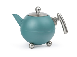Dubbelwandige Theepot 'Bella Ronde' - Sea Blue 1,2 liter - Bredemeijer
