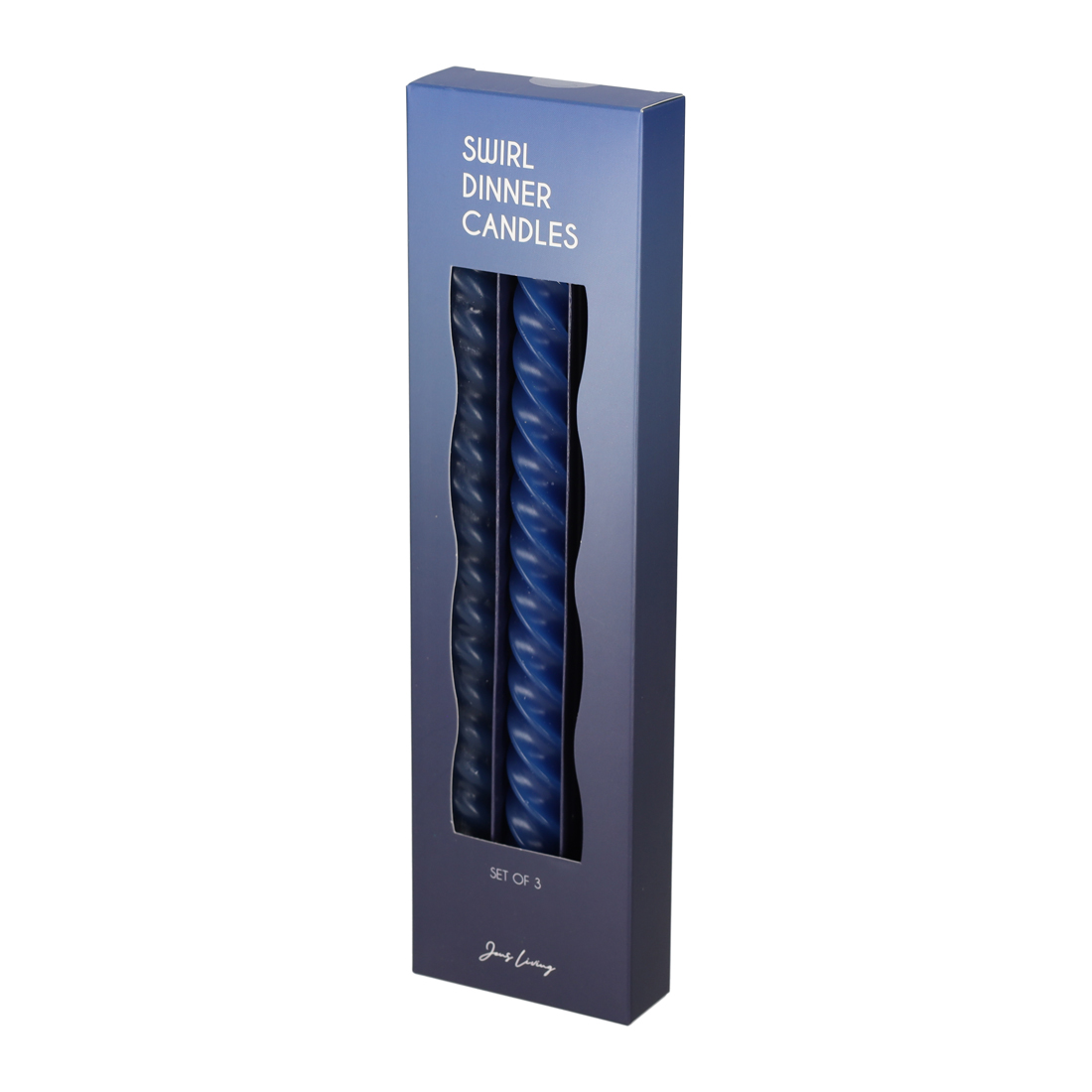 Dinerkaars Swirl 25 cm - Set van 3 stuks - Blauw -Jens Living