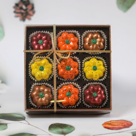 Chocolade - Geschenkdoos - 9 herfst bonbons - Lindy's Patisserie