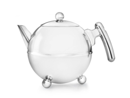 Dubbelwandige Theepot 'Duet Bella Ronde' - Shiny Finish 1,2 liter - Bredemeijer