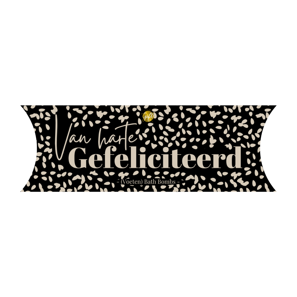 Bath Bombs - Gondeldoosje Bruisballen - Gefeliciteerd