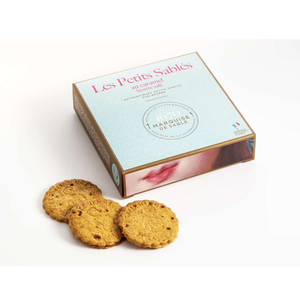 Zandkoekjes met gezouten karamel - 100 gram - La Sablesienne