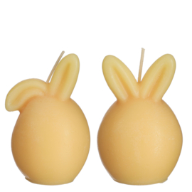 Kaars Bunny - Set van 2 stuks - Geel