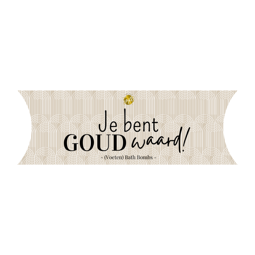 Bath Bombs - Gondeldoosje Bruisballen - Je bent goud waard