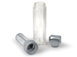 Cold Brew Infuser Bottle Moshi - Glas Grijs 400 ml - Leopold Vienna