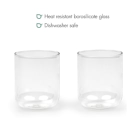 Glazen 'Padua' 400 ml - Transparant- Set van 2 stuks - Bredemeijer