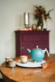 Dubbelwandige Theepot 'Bella Ronde' - Sea Blue 1,2 liter - Bredemeijer