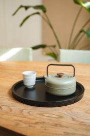 Theepot 'Henan' - Gietijzer 0,75 liter - Khaki - Bredemeijer