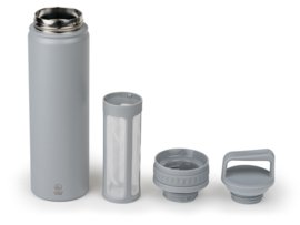 Cold Brew Infuser Bottle Moshi - RVS Grijs 600 ml - Leopold Vienna