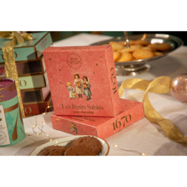 Zandkoekjes chocolade Kerstengelen - 100 gram - La Sablesienne