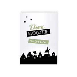 Kaart - Thee kadootje van Sint & Piet