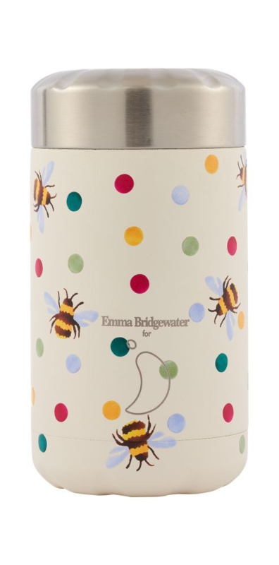 Food Pot - Chilly's Bottle- Polka Dots & Bees - 500 ml