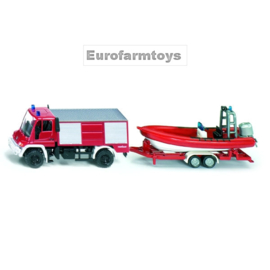 S01636 Unimog brandweer + boot