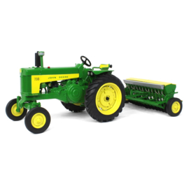 E45790  JD 730WF + JD graanzaaimachine
