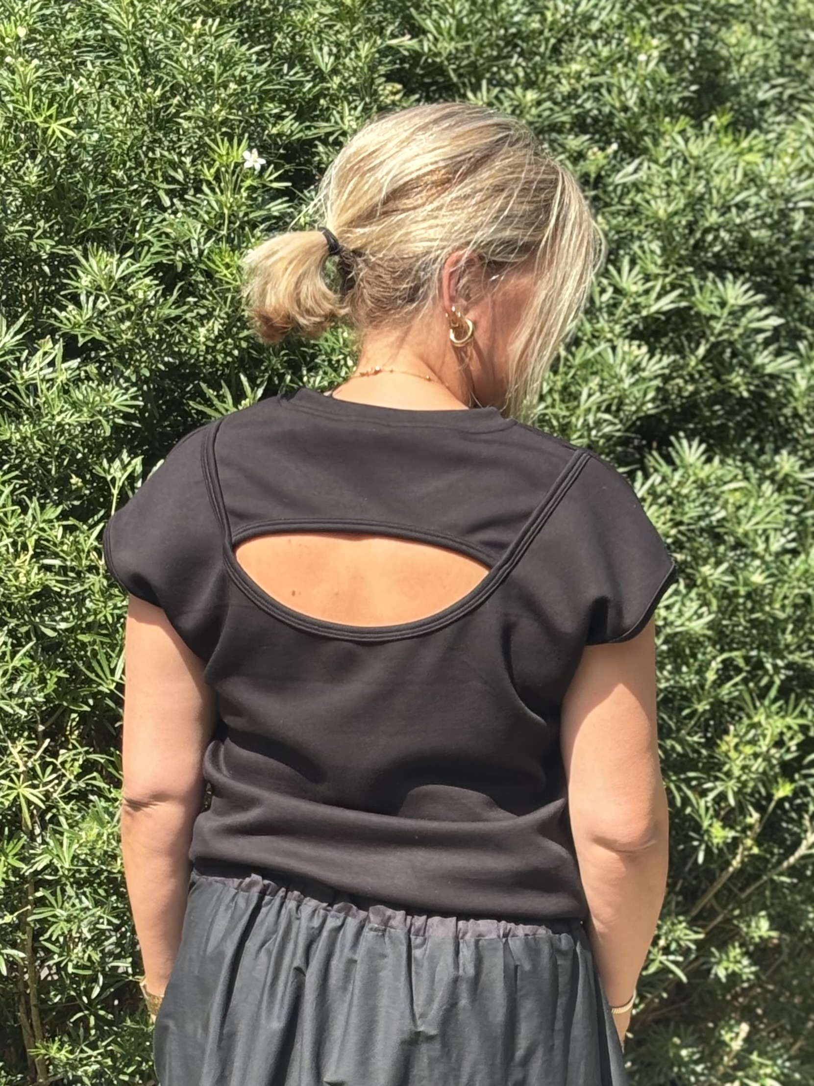T shirt Anna Tu zwart