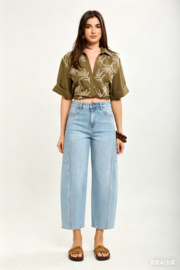 Jeans Barrel jeans met studs