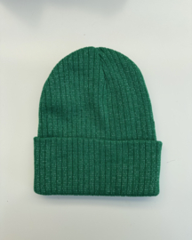 Muts glitter  groen