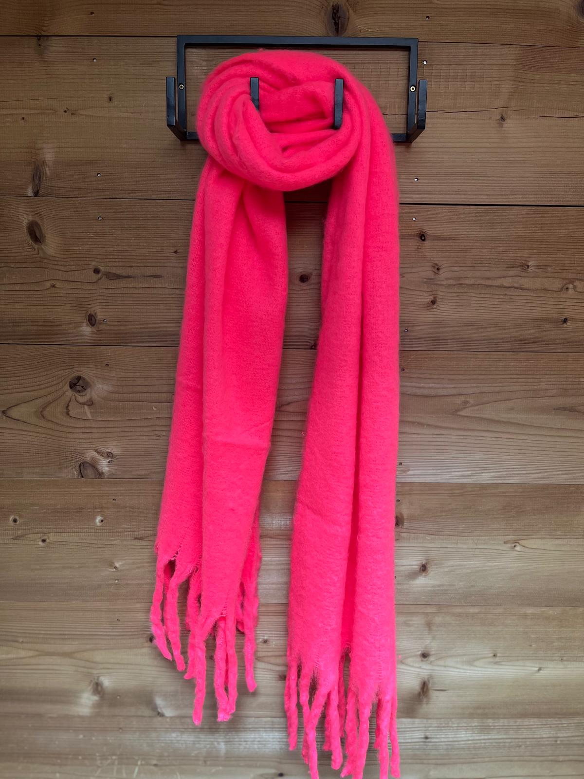 Sjaal Stiene fluo roze