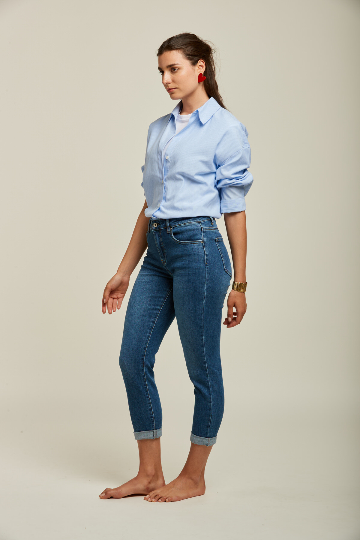 Jeans Toxik donker jeans  boyfriend  L20029-34