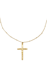 Ketting Groot kruis goud