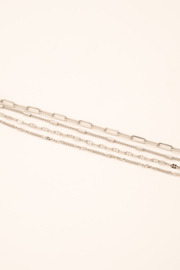Armbandje stainless steel zilver mia