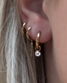 Stainless steel diamantje
