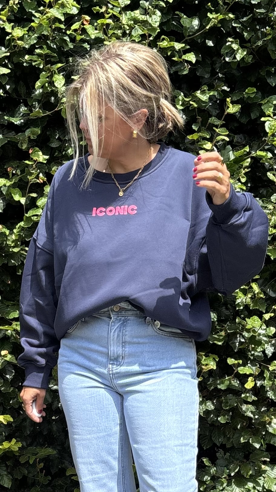 Sweater  Iconic TU  blauw