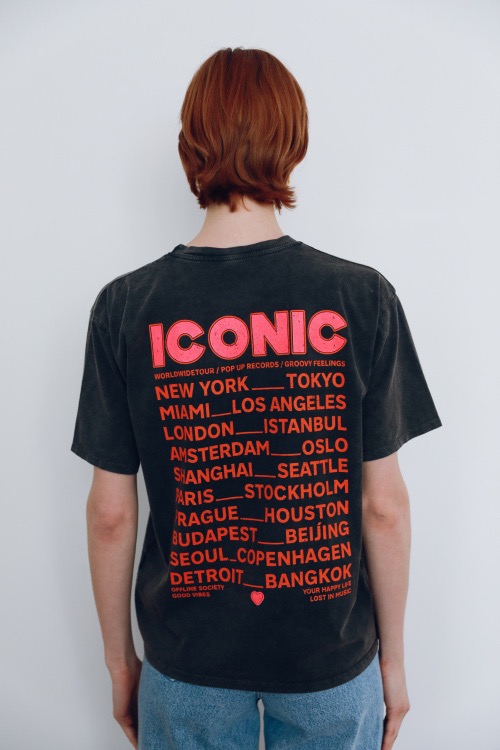 T shirt Iconic TU  donker grijs