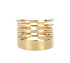 Stainless steel ring goudkleurig – verstelbaar