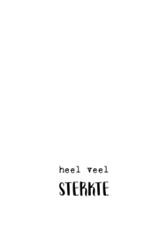 wenskaart heel veel sterkte