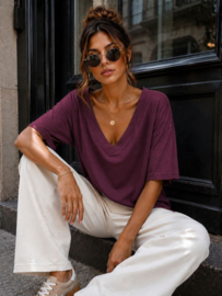 T shirt EMMA TU bordeaux