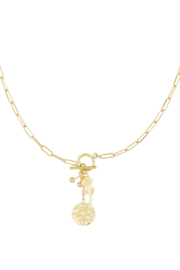 Ketting Sleeping Rose  goud
