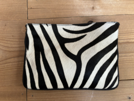 Handtas leer zebra