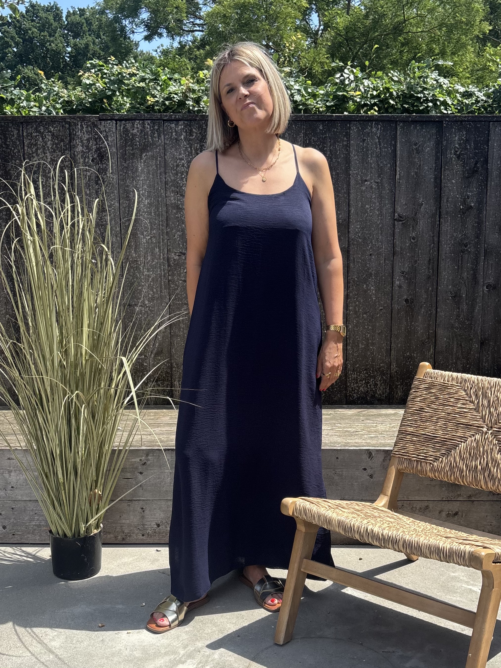 Kleedje TU  liesbeth donker blauw