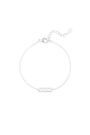 Armbandje Trio XXX zilver