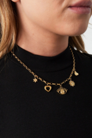 Ketting  Charm wonderland goud