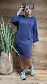 Kleedje Tina  vlindermouw  TU blauw