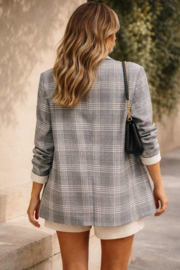 Blazer Jentel  oversized zwart/ wit