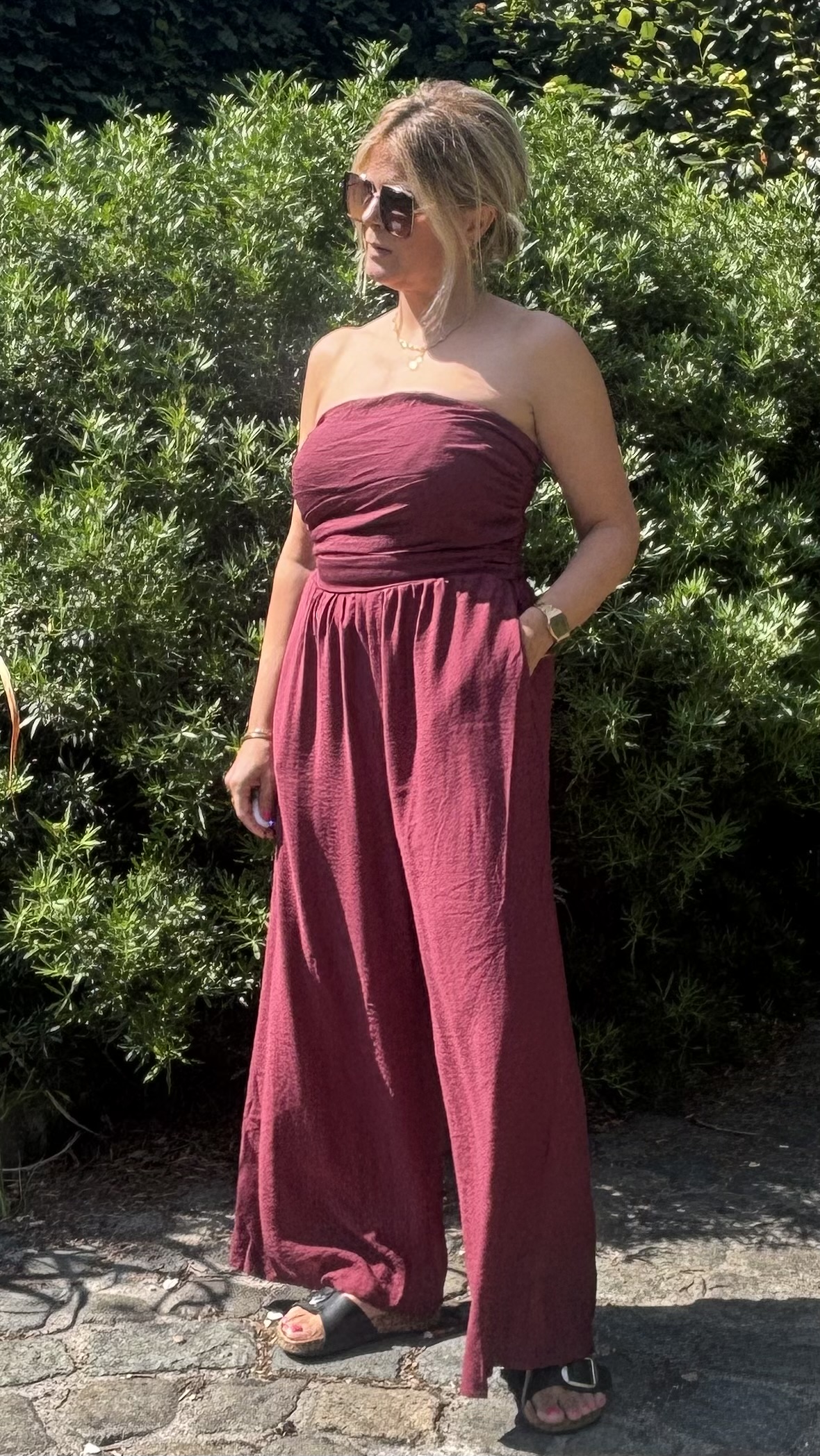 Jumpsuit  Zara  Bordeaux