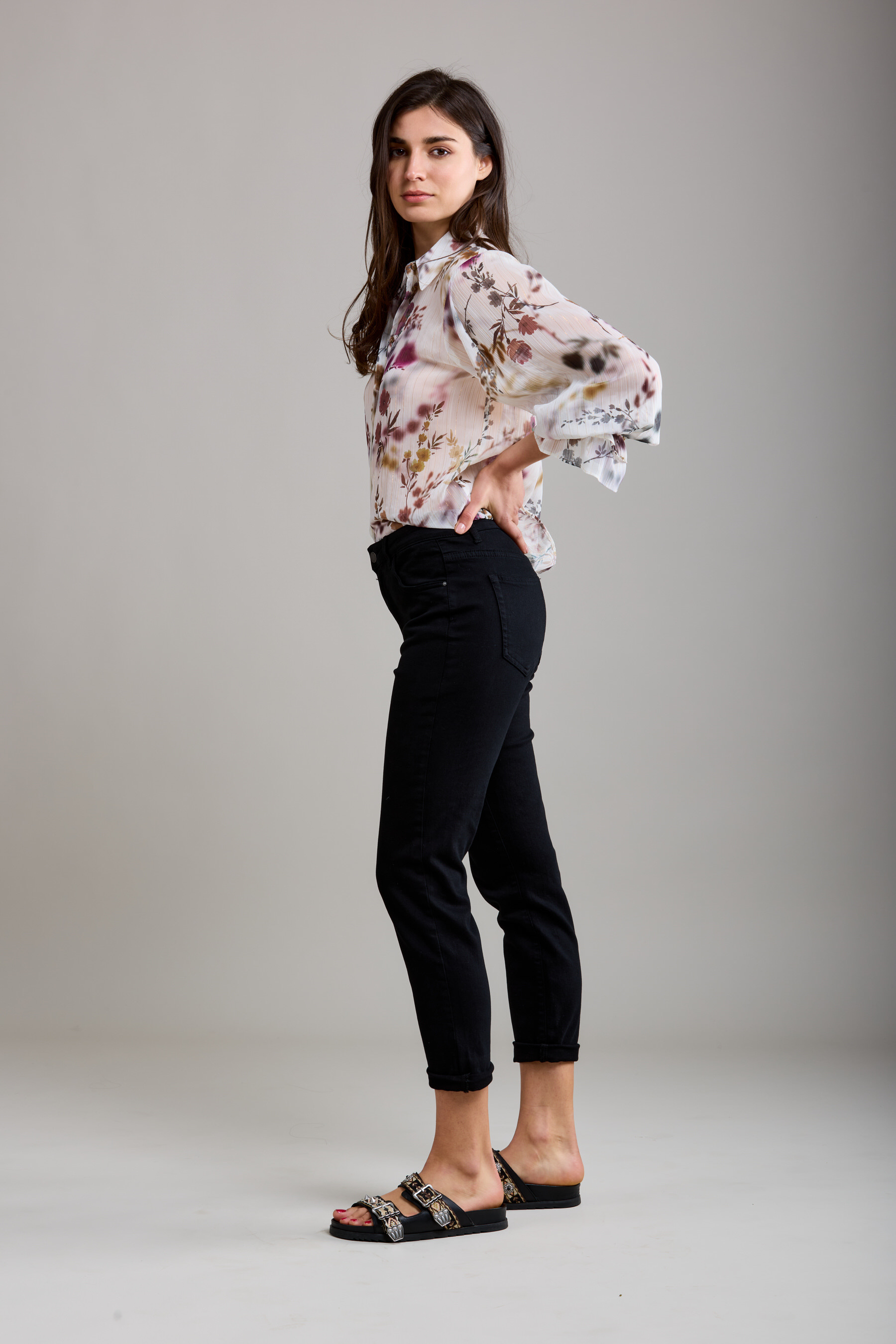 Jeans Toxik zwart boyfriend  L20029-c