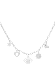 Ketting  Charm wonderland zilver