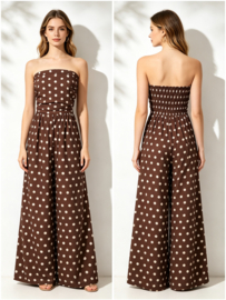 Jumpsuit Eva bruin