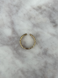 Ring schakel goud