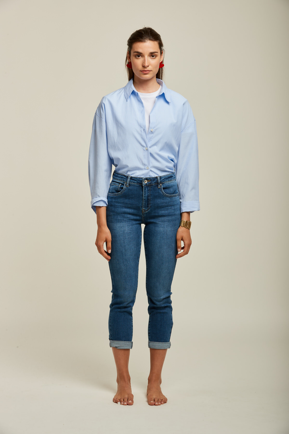 Jeans Toxik donker jeans  boyfriend  L20029-34